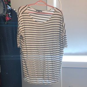 Black and white striped tunic